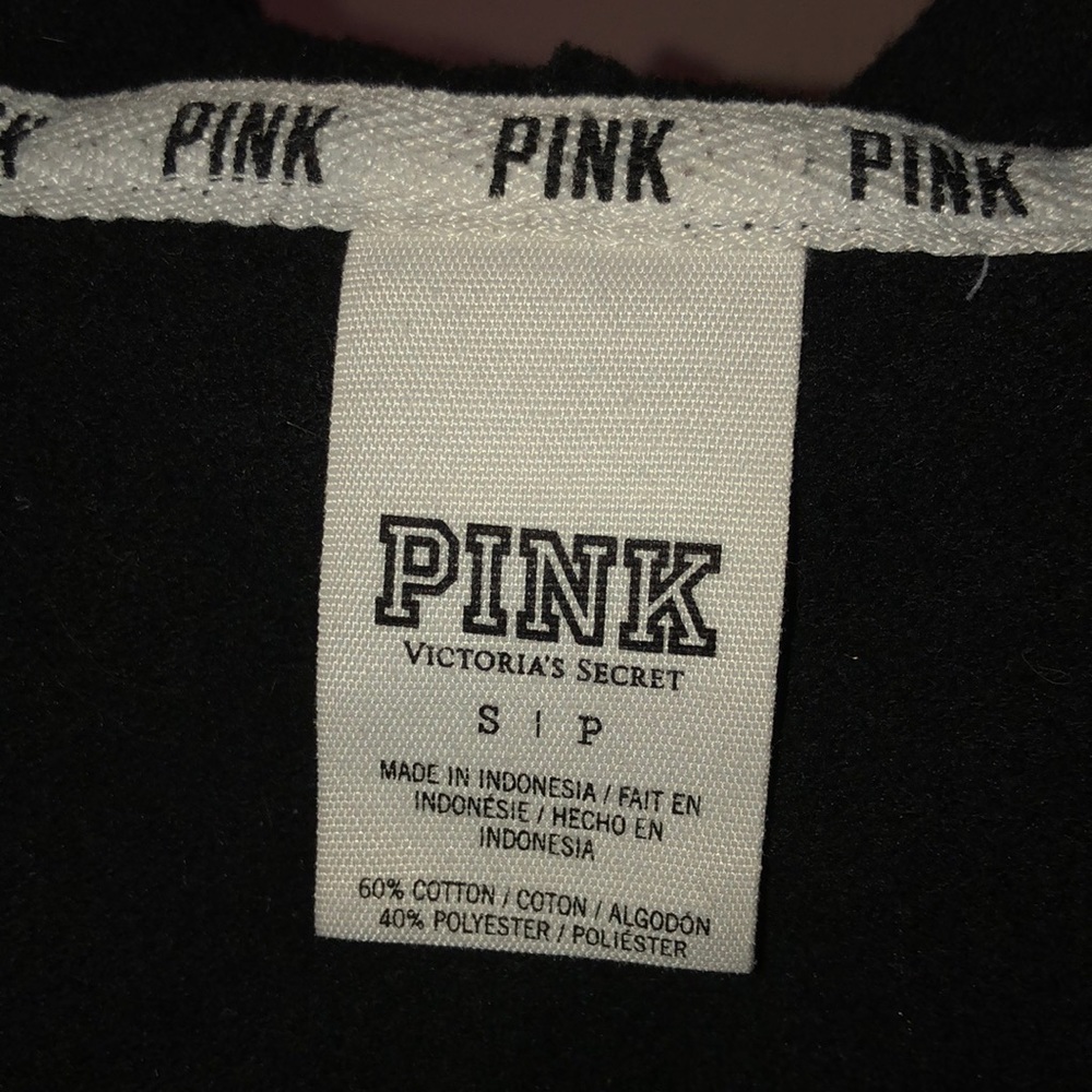 Victoria Secret Pink- Black Aztec zip up jacket